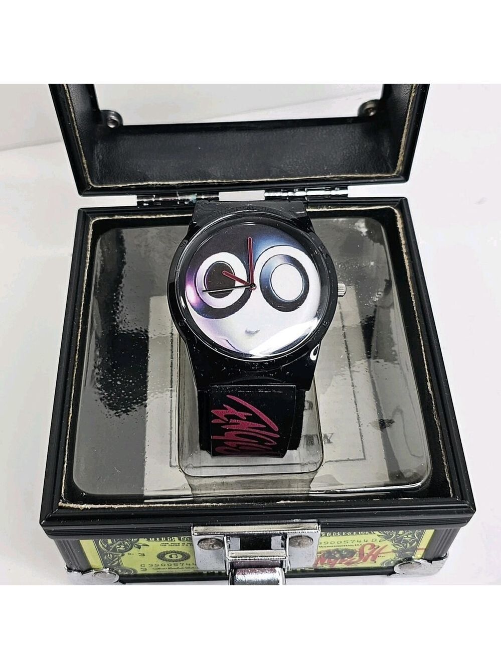 Ron English x FLUD Popaganda Watch w/ Original Case Working 44mm Black Rare